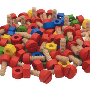 Bouten en moeren - fijn motorisch oefennmateriaal - 55 stuks